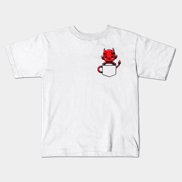 Little Devil Kids T-Shirt by FanFreak